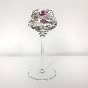 PartyLite Mosaic Calypso Goblet Stemmed Tealight Candle Holder Retired